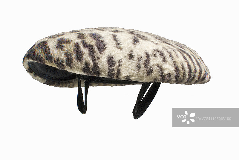 20世纪50年代的豹纹药盒帽图片素材