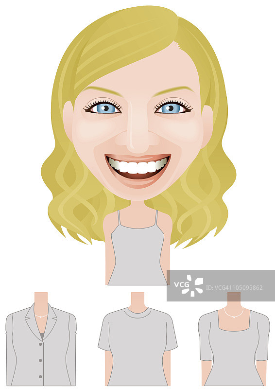 露齿微笑图片素材