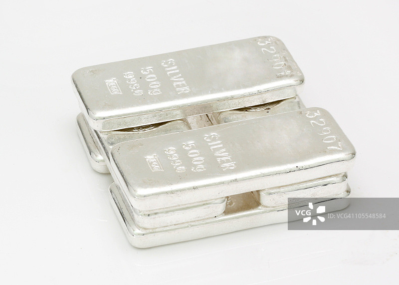 成堆的银条图片素材