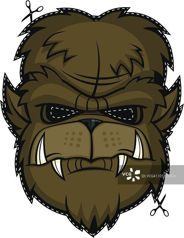 万圣节狼人面具图片素材