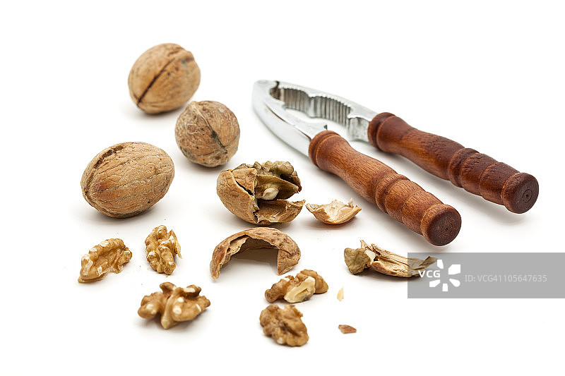 带胡桃夹子的核桃图片素材