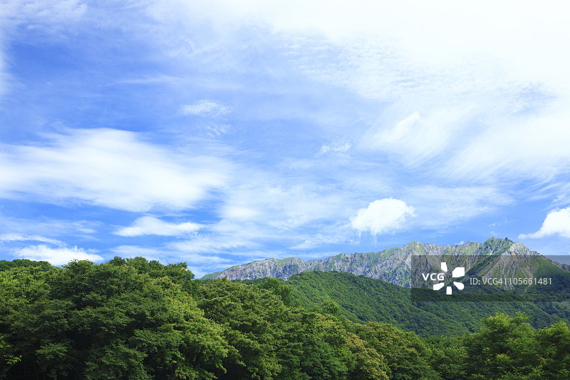 大山上的蓝天图片素材