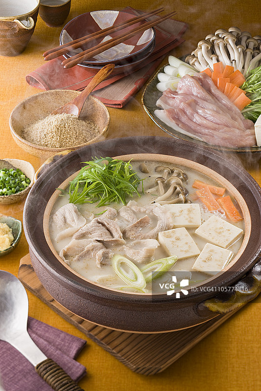 芝麻豆乳锅图片素材