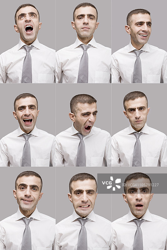 商人面部特写图片素材