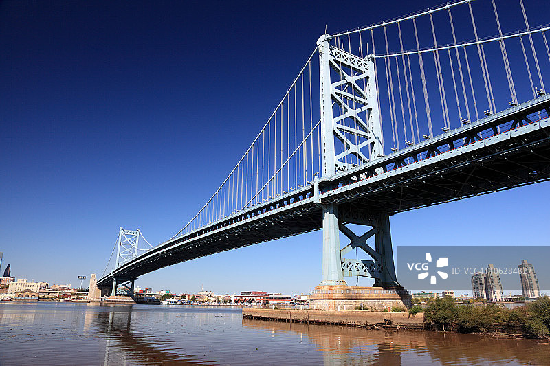 费城的本杰明·富兰克林大桥图片素材