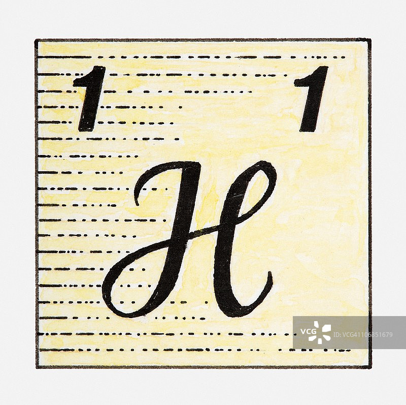 氢元素符号插画图片素材