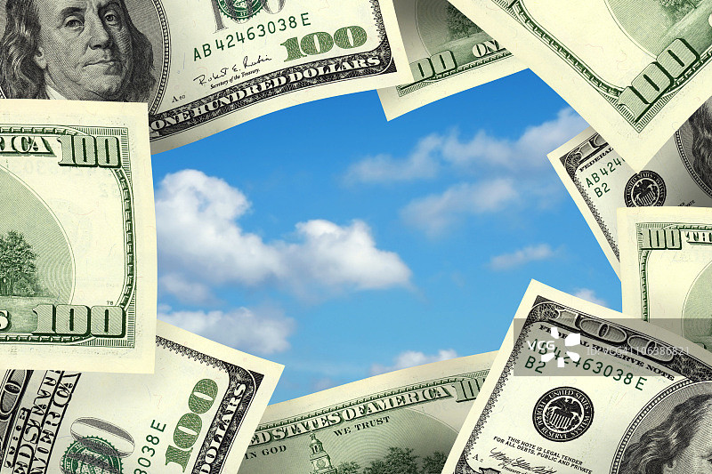 商业概念：资金框架图片素材