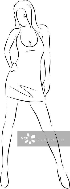 时尚的女孩图片素材