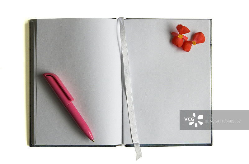 打开的笔记本图片素材