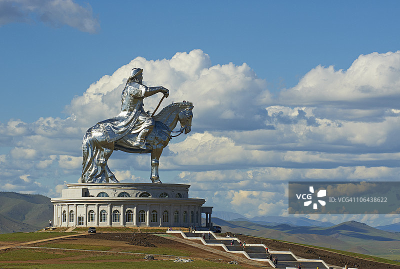 蒙古国中央省成吉思汗纪念碑图片素材