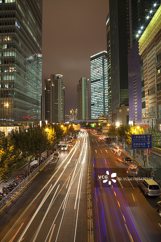 城市区域夜景图片素材