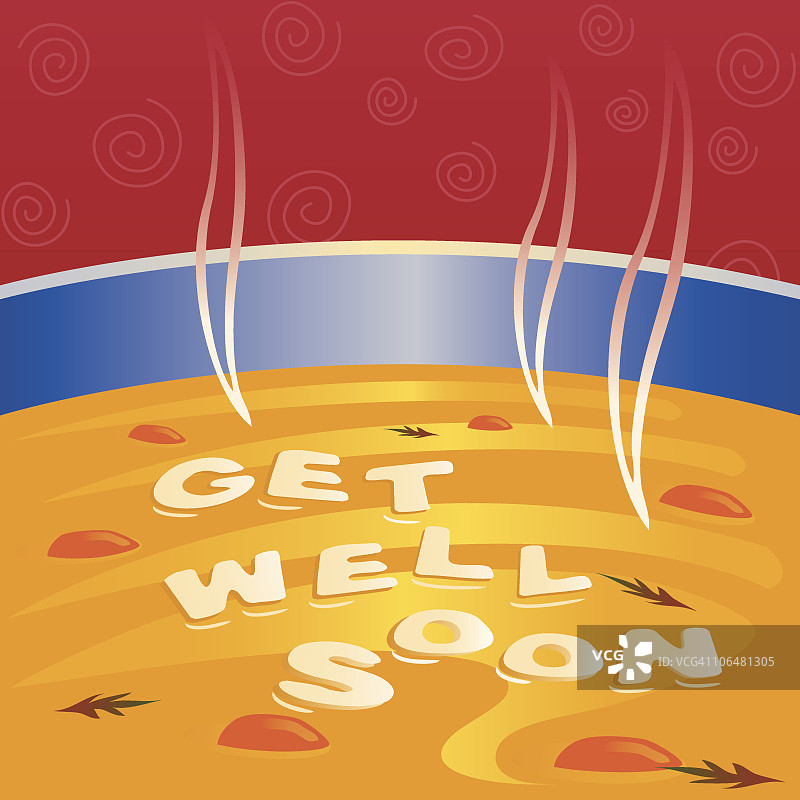 鸡肉字母汤图片素材