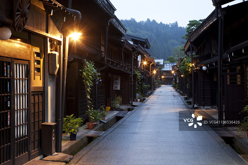日本本州岐阜县高山市城市景观图片素材