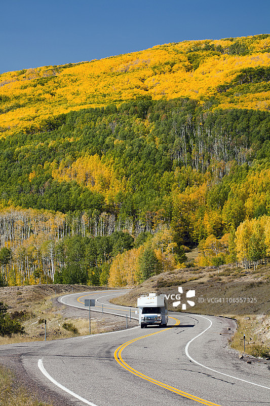迪克西国家森林公园的休闲车图片素材