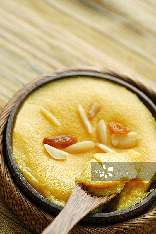 传统马来西亚鸡蛋蛋糕特写图片素材