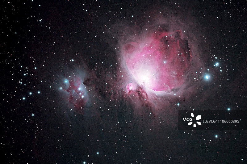 猎户座和奔跑的人星云图片素材