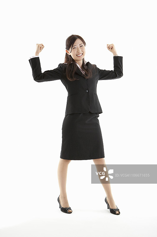 女商人握拳图片素材