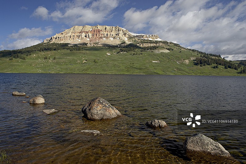 熊牙湖，肖肖尼国家森林，怀俄明州，美利坚合众国，北美洲图片素材