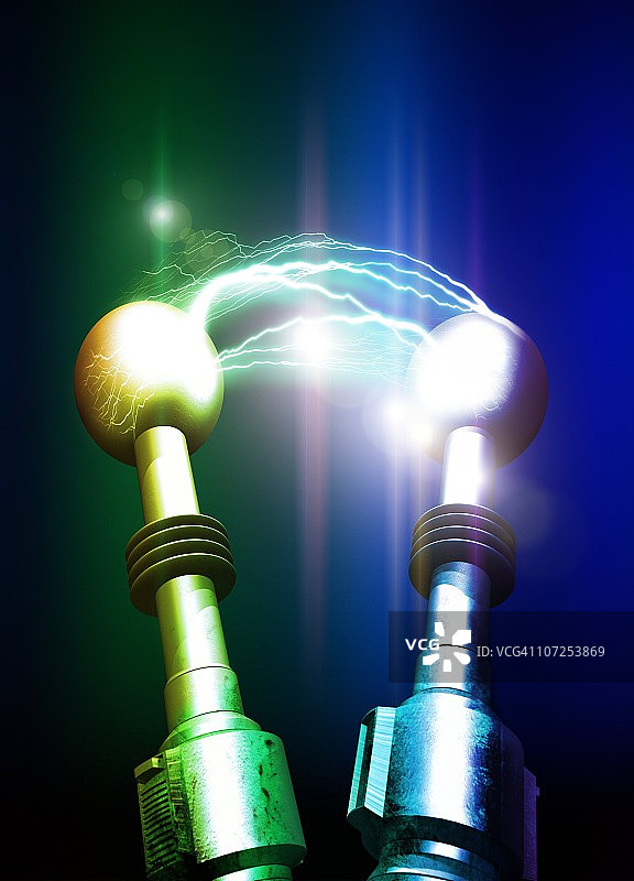 特斯拉线圈放电艺术图片素材