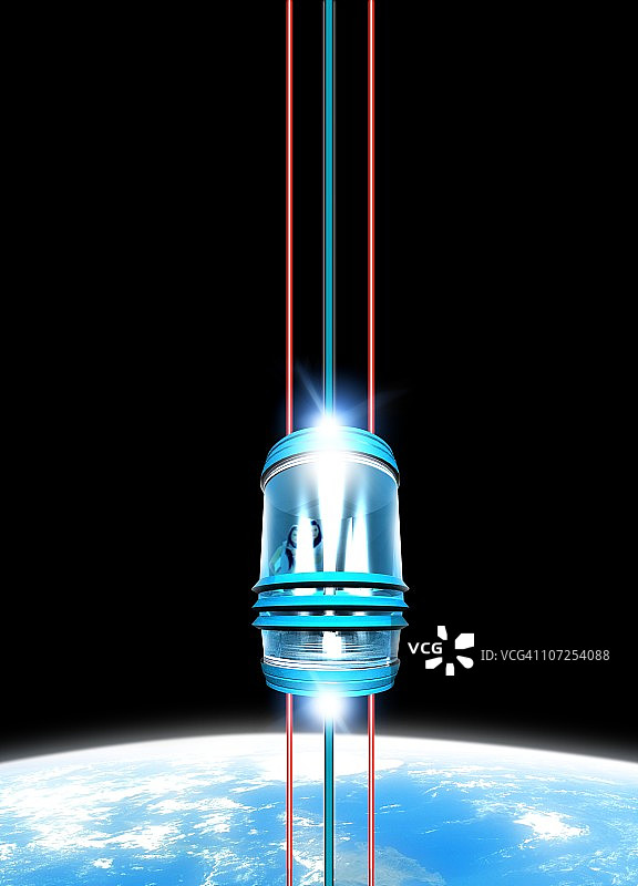 太空电梯艺术作品图片素材