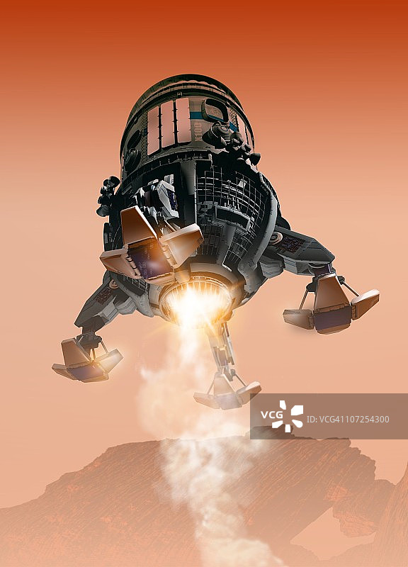 火星着陆器艺术作品图片素材