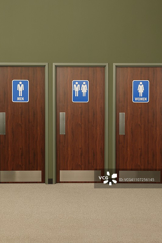 男洗手间、女洗手间和通用洗手间图片素材