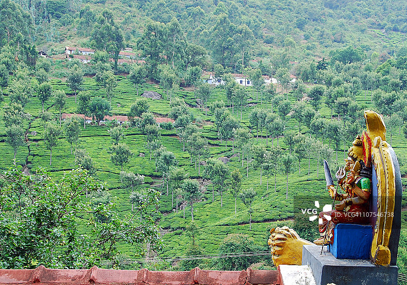 寺庙与茶图片素材
