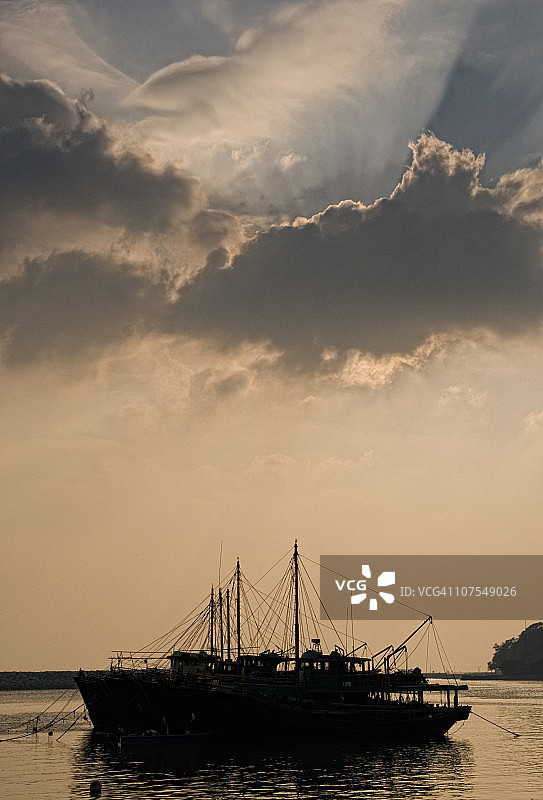 中国香港大澳的渔船图片素材