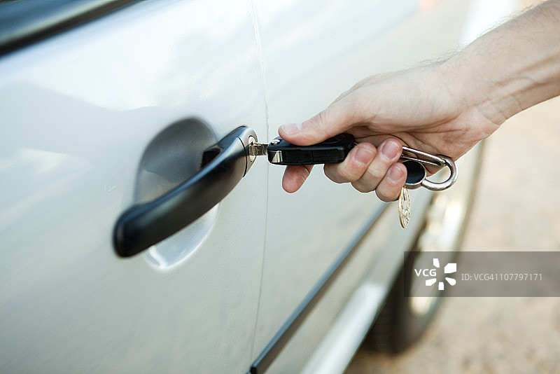 解锁车门图片素材