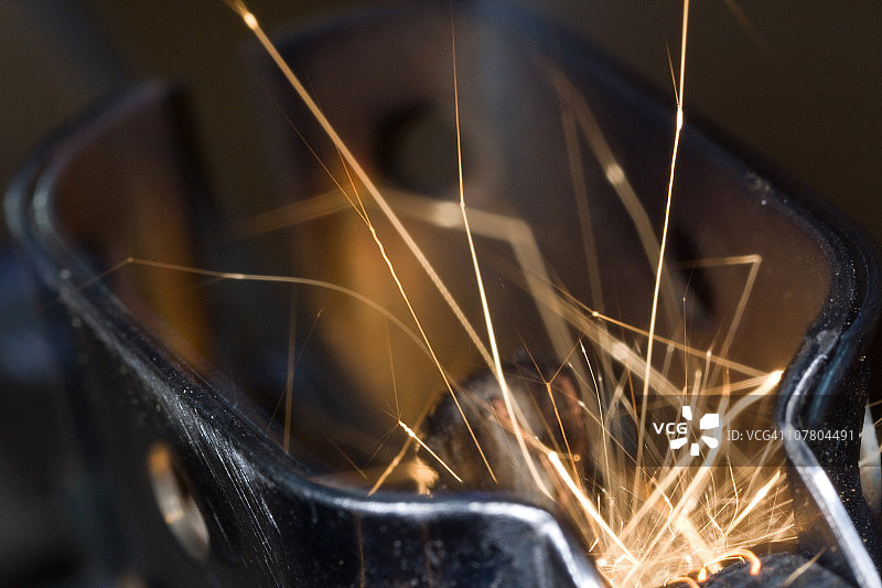 火花特写图片素材