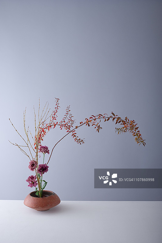 鲜花布置，花艺空间创意图片素材