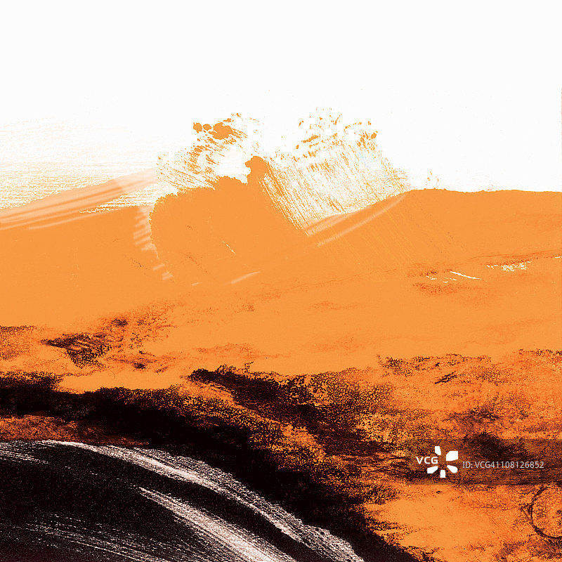 黑色和橙色复古壁纸图片素材