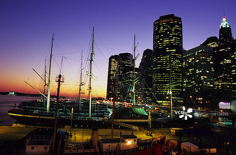 纽约南街海港图片素材