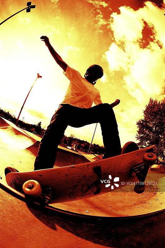 迷你坡道正面研磨图片素材