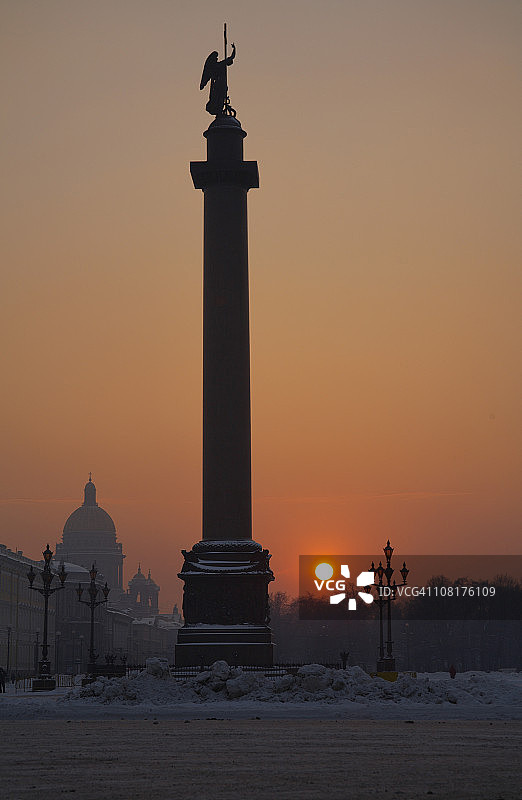 亚历山大石柱图片素材