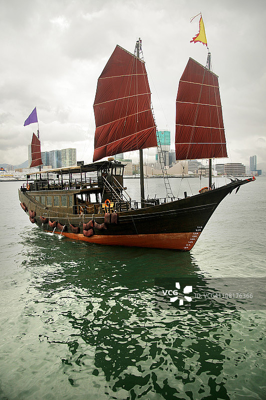 香港的帆船图片素材