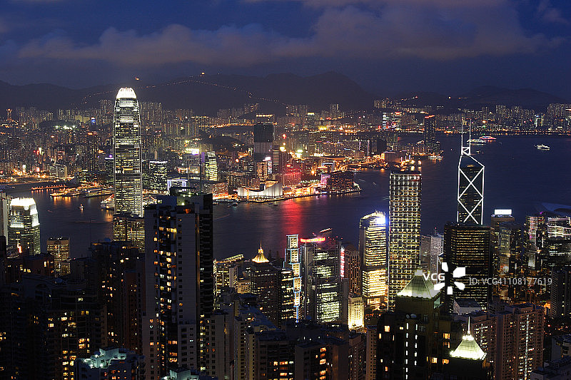 香港夜景图片素材