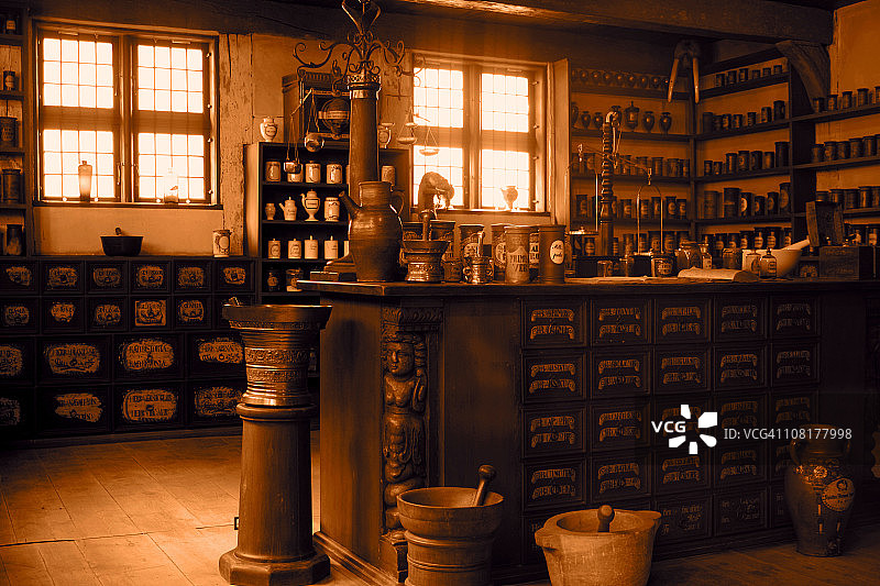 老式药房图片素材
