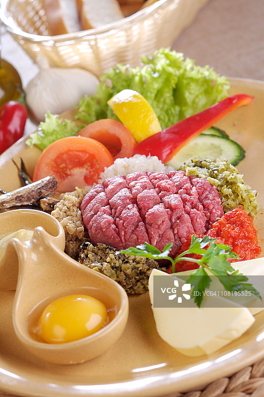 鞑靼牛肉图片素材