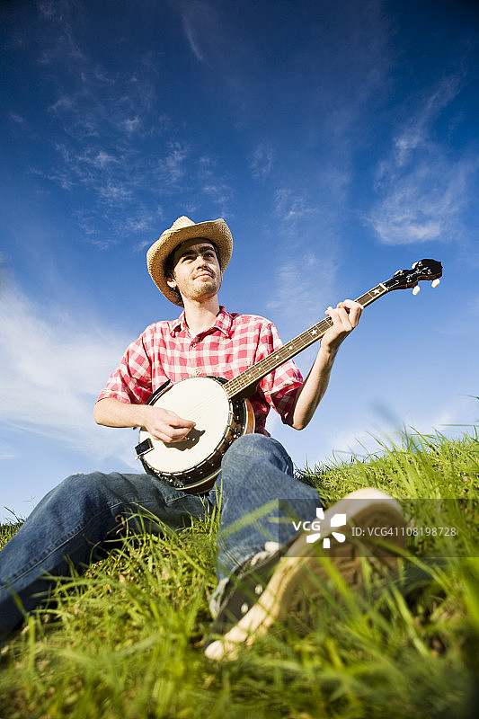 乡村男孩图片素材