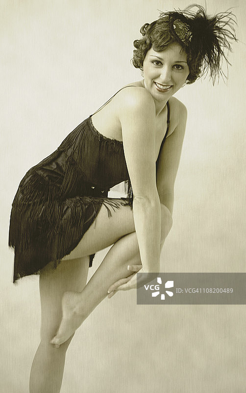 复古海报女郎图片素材