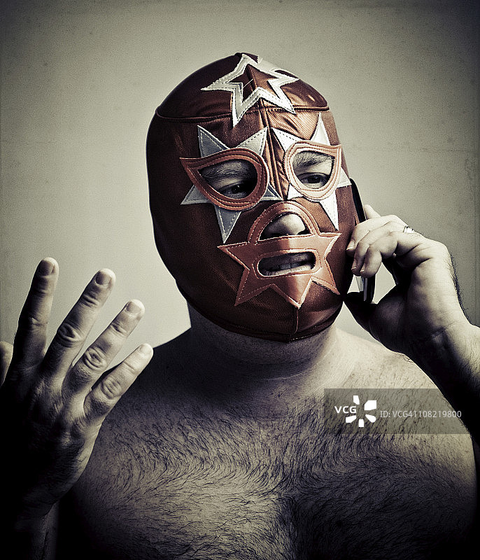 墨西哥摔跤手图片素材