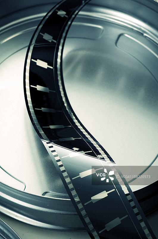 电影胶片和盒子图片素材