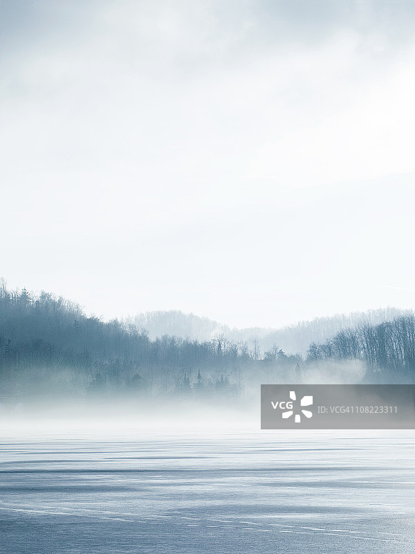 冬季湖泊风光图片素材