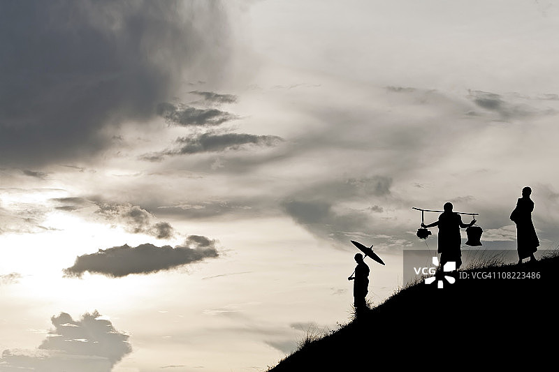 佛教僧侣图片素材