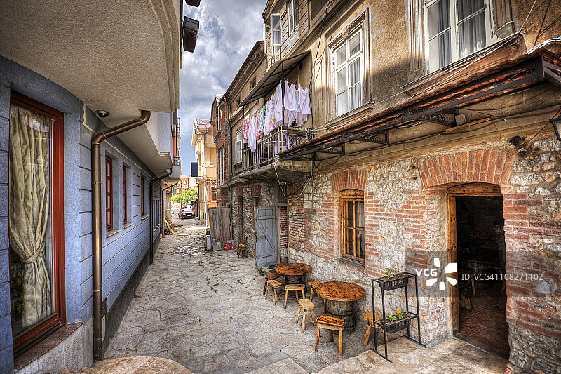东南欧田园诗般的小巷图片素材