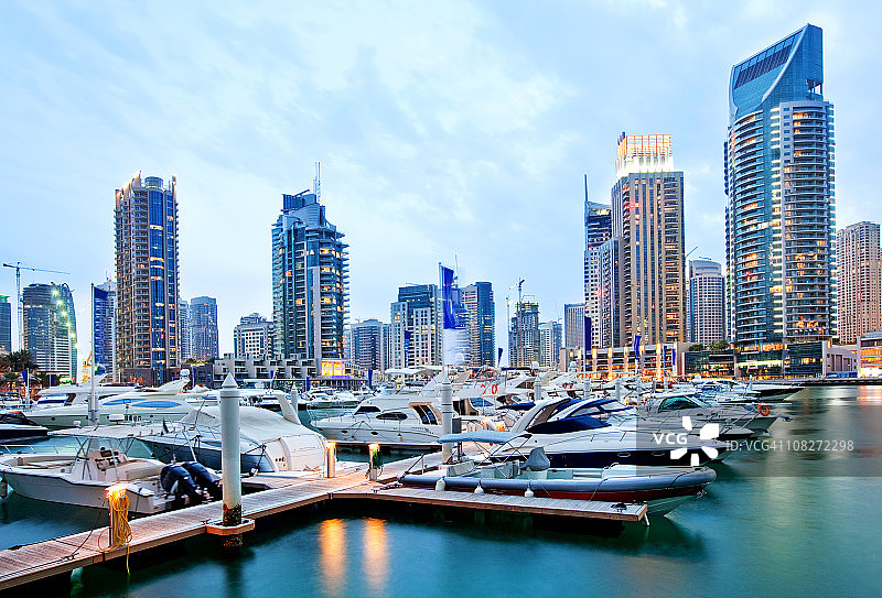 迪拜码头图片素材