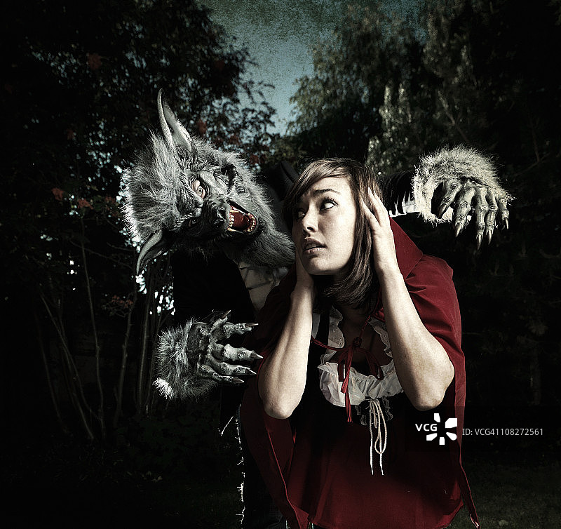 狼和小红帽图片素材