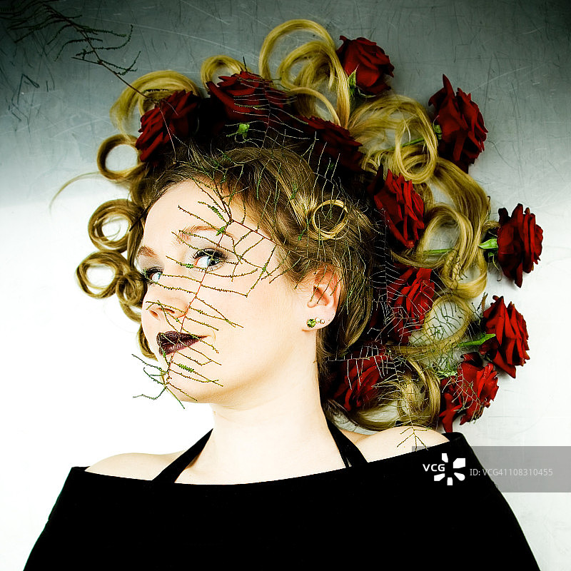 玫瑰发型图片素材