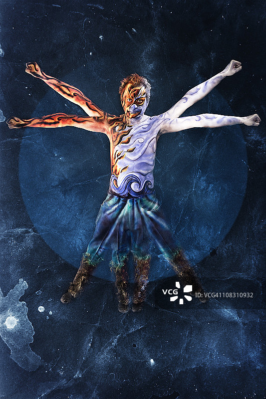 元素维特鲁威人图片素材